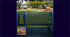 Desktop Screenshot of bigcreekresort.biz